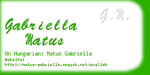 gabriella matus business card